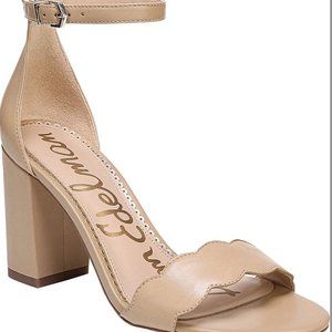 Never worn Sam Edelman Odila Nude Leather Heels Size 7.5